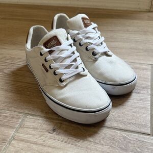 Vans Men's Off-White Canvas Sneakers